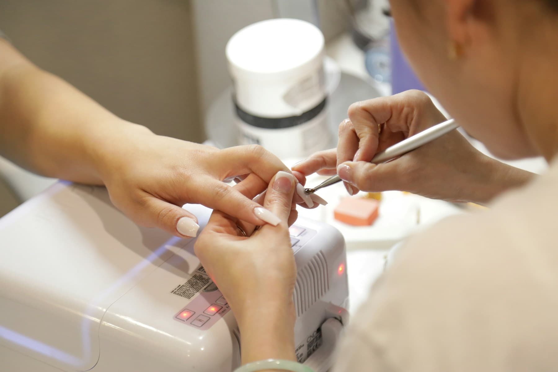 Nail appointment at a venue